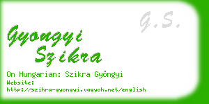 gyongyi szikra business card