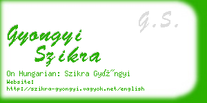 gyongyi szikra business card